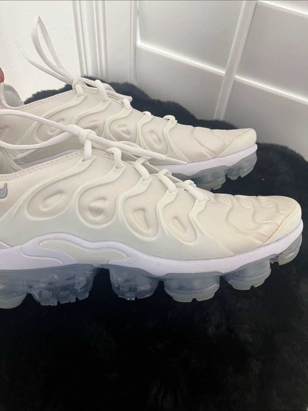 NIKE AIR VAPORMAX PLUS WHITE SZ 8 MENS 924453-100 SHOES
